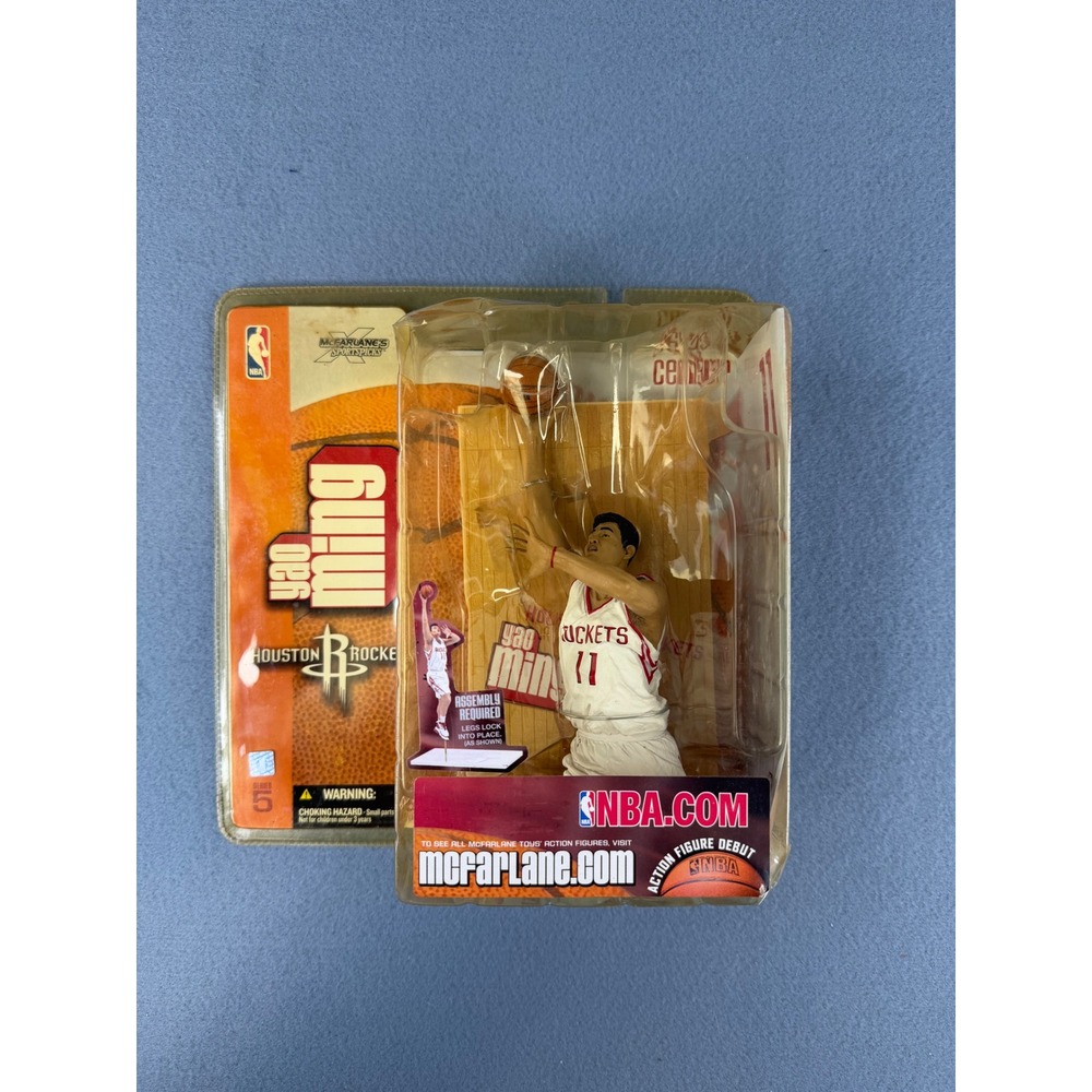 McFarlane‎ NBA Series 5 Yao Ming Houston Rockets Figure White Jersey 2003 New